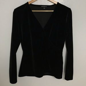 jcrew mercantile black velvet shirt